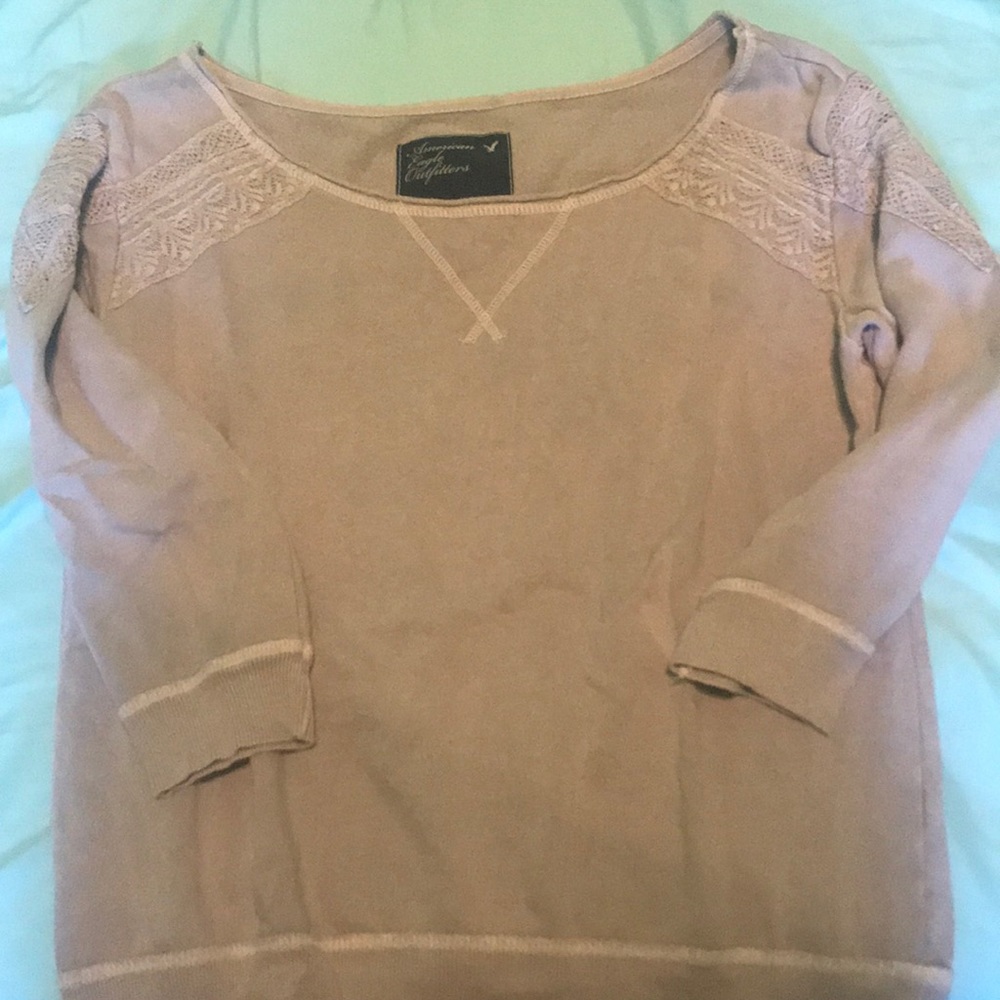 3/4 length sleeve fancy sweatshirt